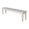 International Concepts Shaker Style Bench, Unfinished BE-72S - alternate 1
